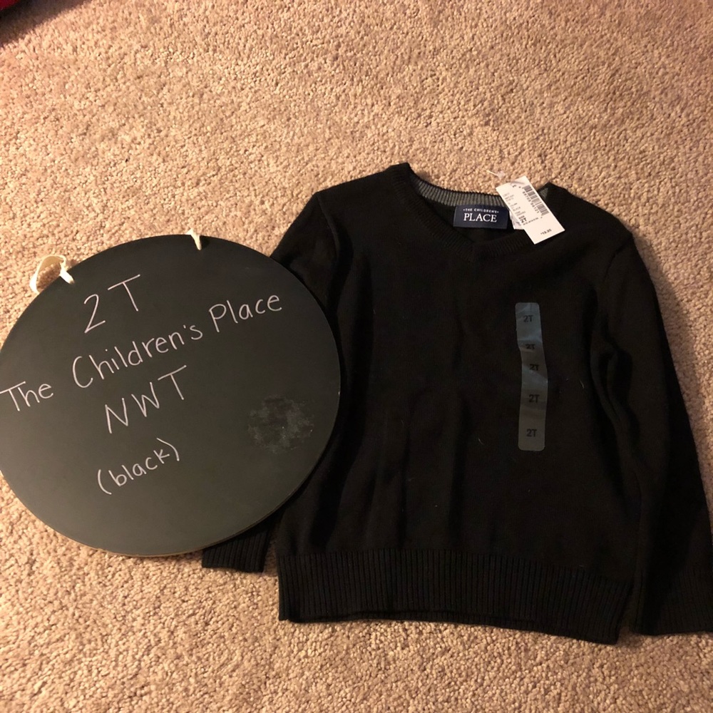 Toddler Boys Black Sweater NWT